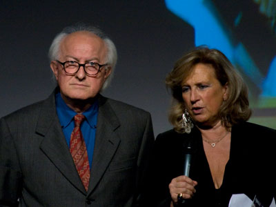 Il Presidente Romano Oldrini e Bambi Lazzati